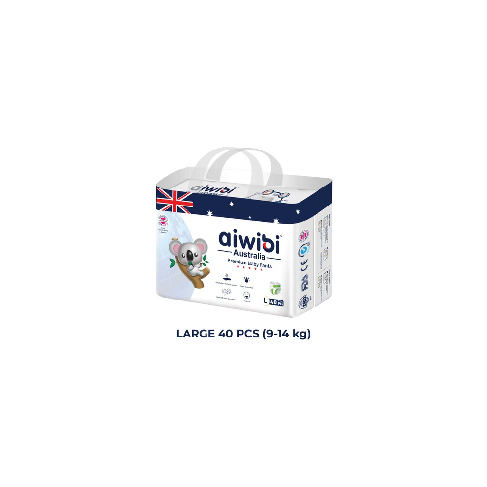 Aiwibi Australian Premium Baby Diaper Pant L-40