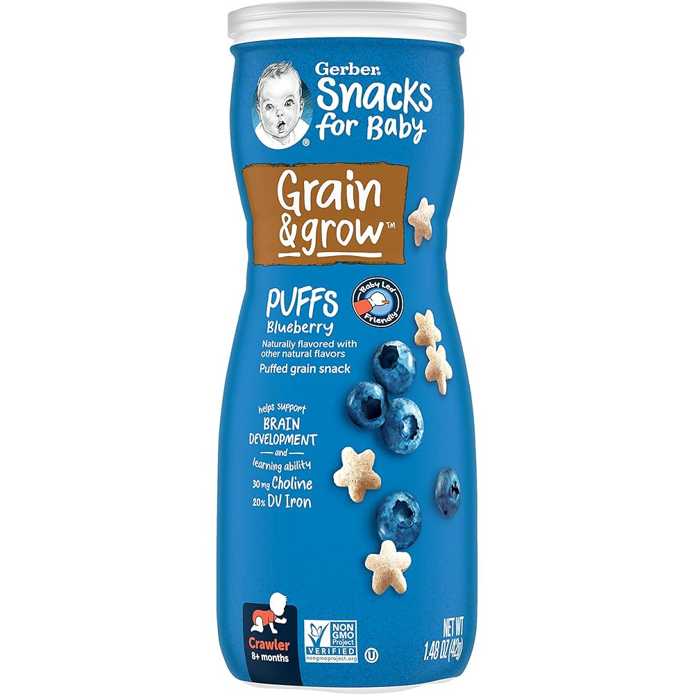 GERBER PUFFS BLUEBERRY